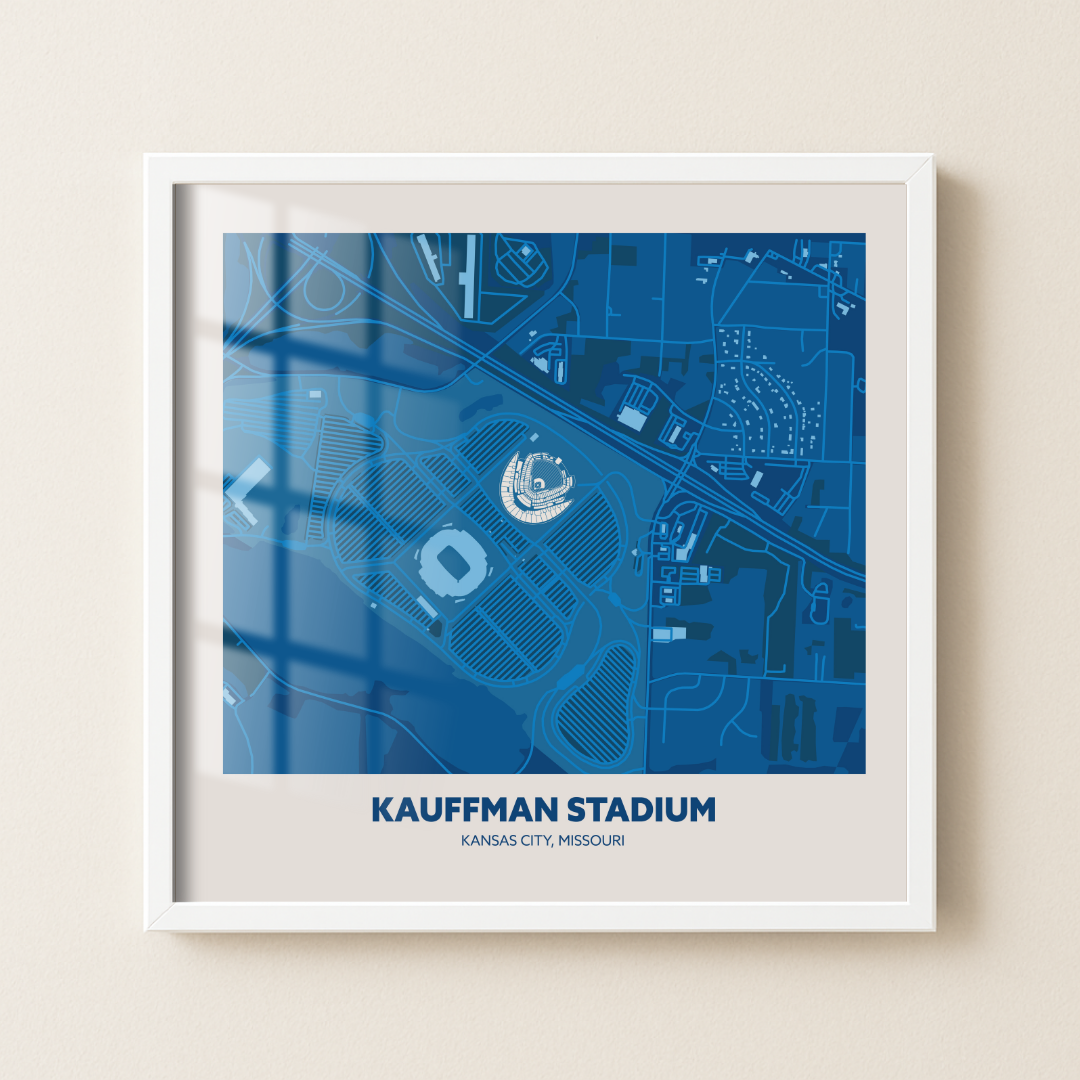Kauffman Stadium - Aerial Minimal