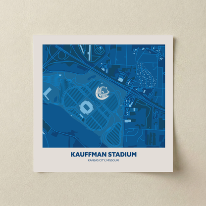 Kauffman Stadium - Aerial Minimal
