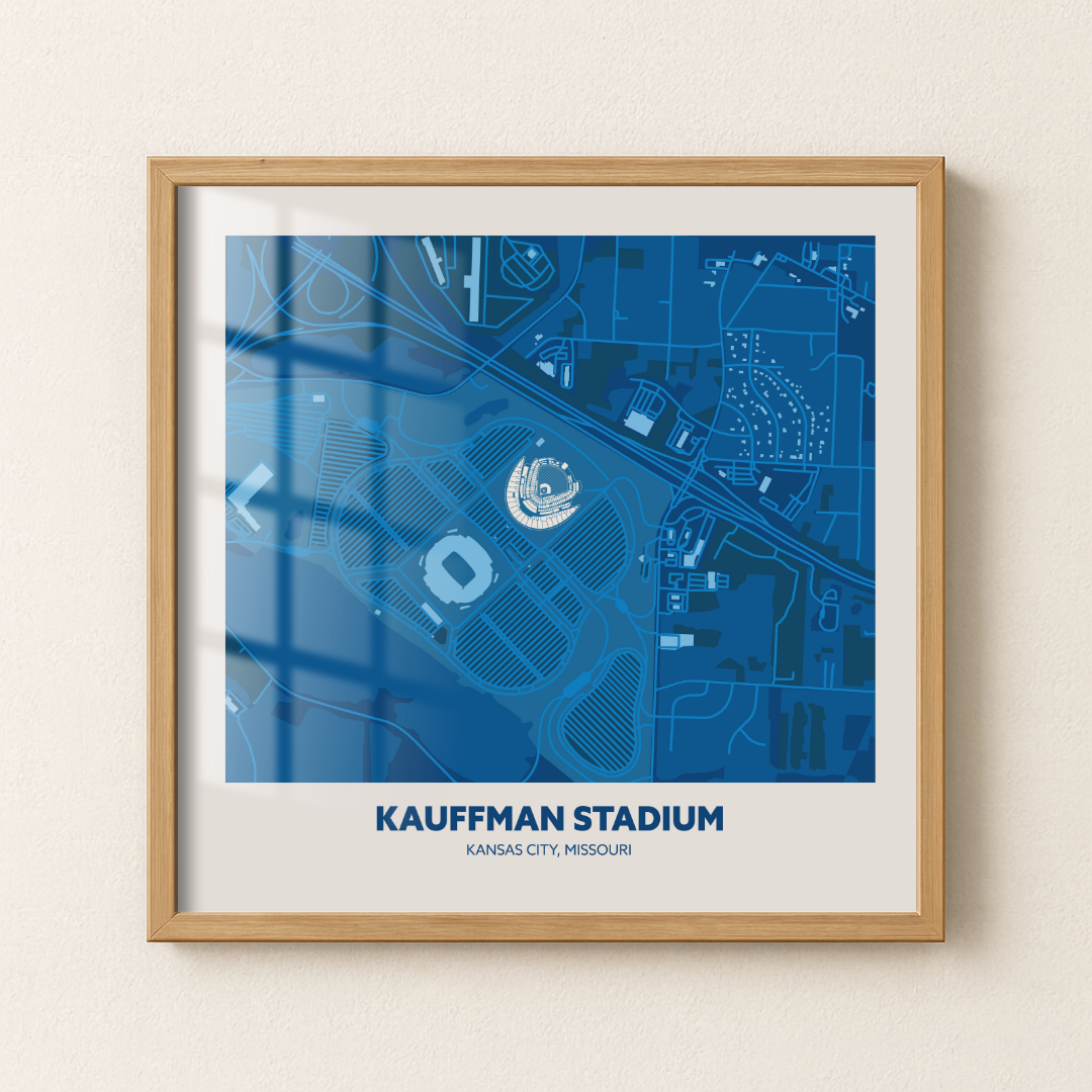 Kauffman Stadium - Aerial Minimal