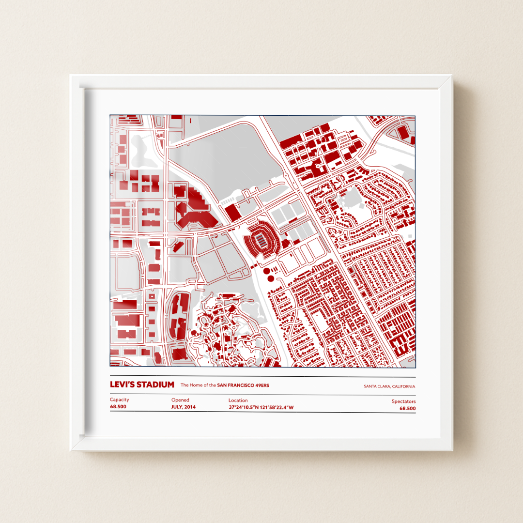 Levi's Soccer Stadium - City Map Light