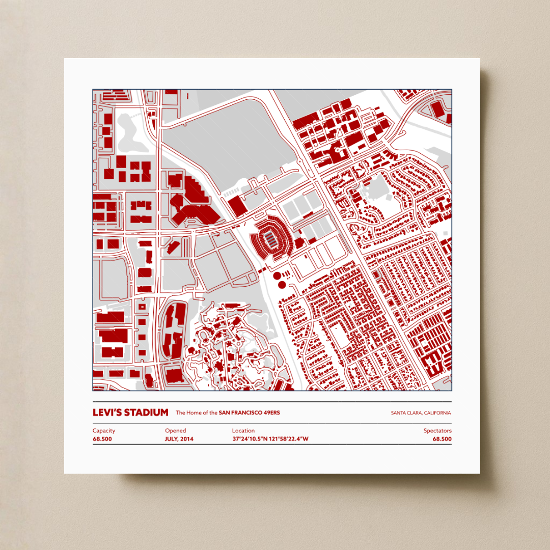 Levi's Soccer Stadium - City Map Light