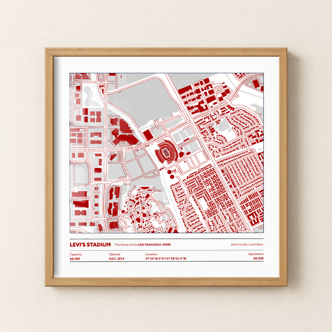 Levi's Soccer Stadium - City Map Light