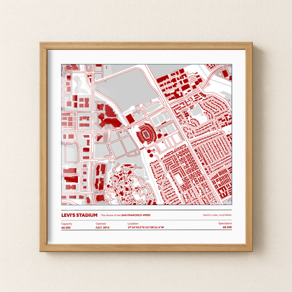 Levi's Soccer Stadium - City Map Light