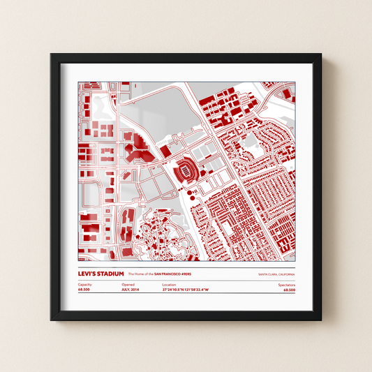 Levi's Soccer Stadium - City Map Light