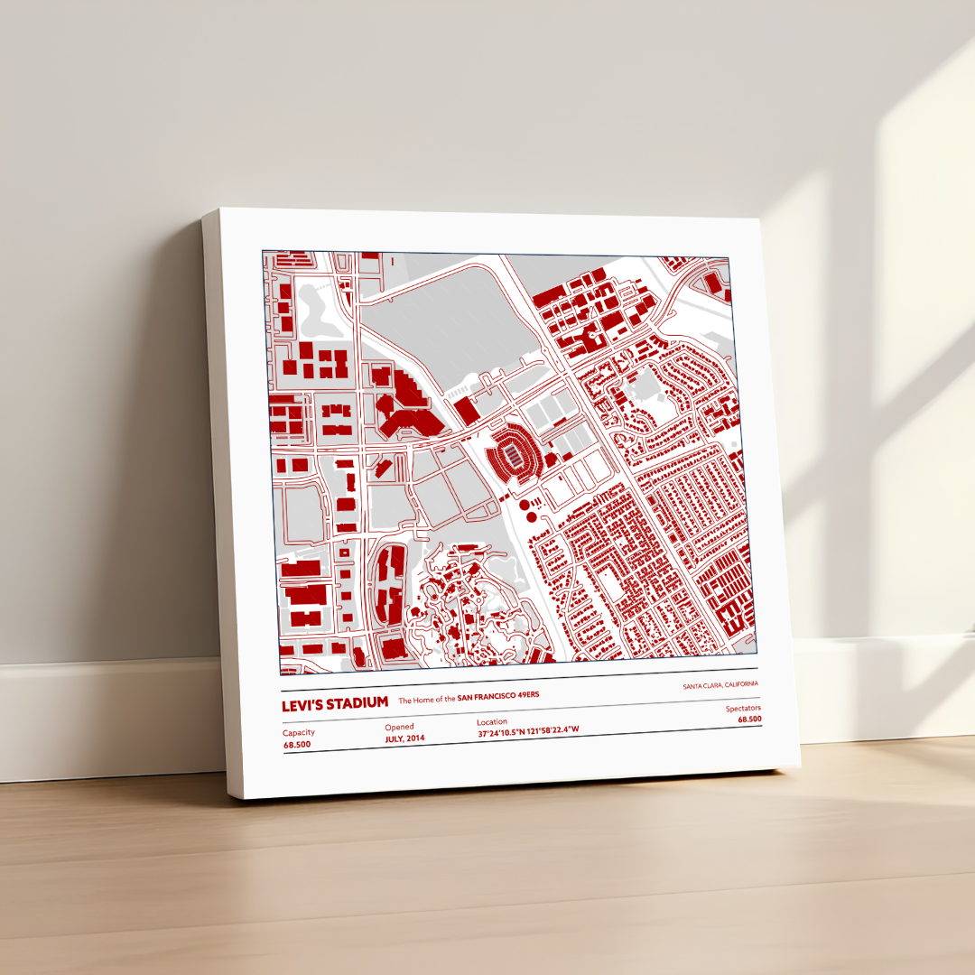 Levi's Soccer Stadium - City Map Light