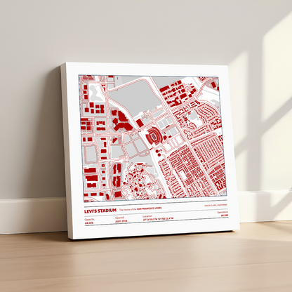 Levi's Soccer Stadium - City Map Light