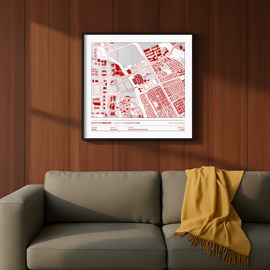 Levi's Soccer Stadium - City Map Light