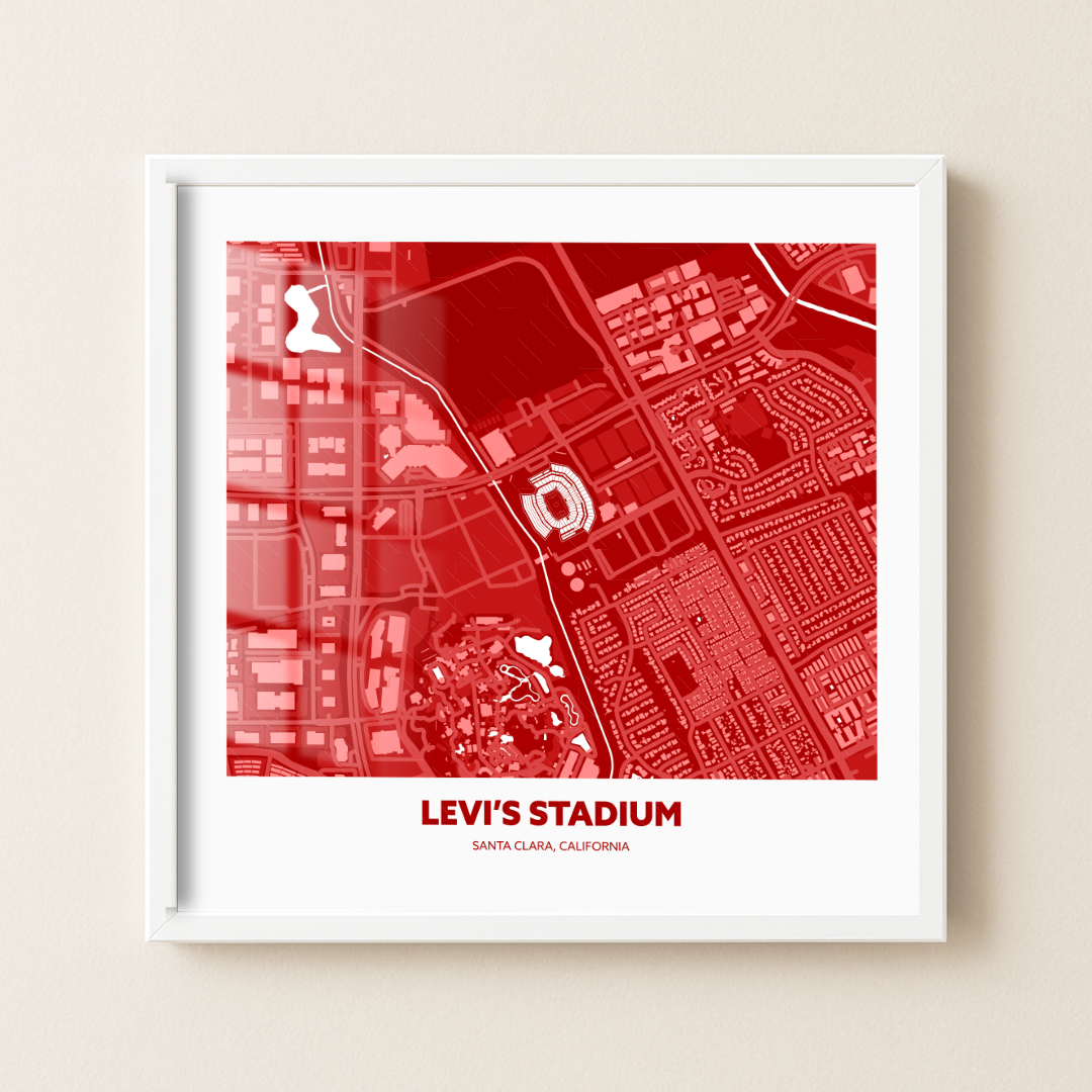 Levi's Soccer Stadium - City Map Dark