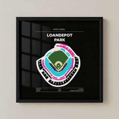Loandepot Park Stadium - City Connect Green Field Dark