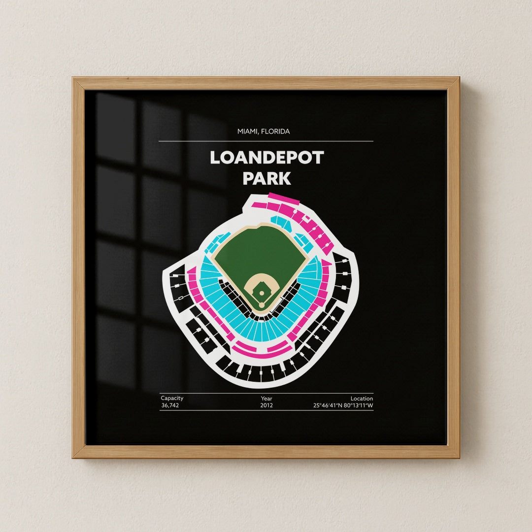 Loandepot Park Stadium - City Connect Green Field Dark