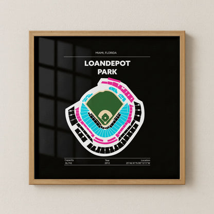Loandepot Park Stadium - City Connect Green Field Dark