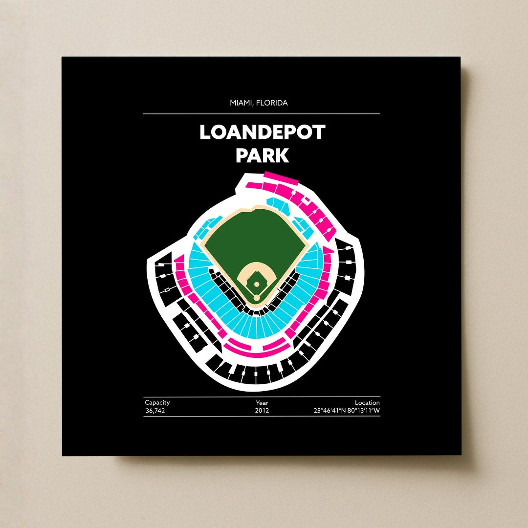 Loandepot Park Stadium - City Connect Green Field Dark