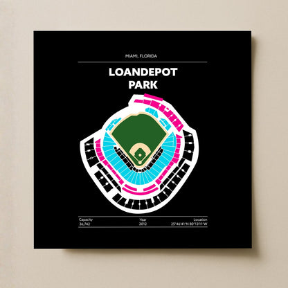 Loandepot Park Stadium - City Connect Green Field Dark
