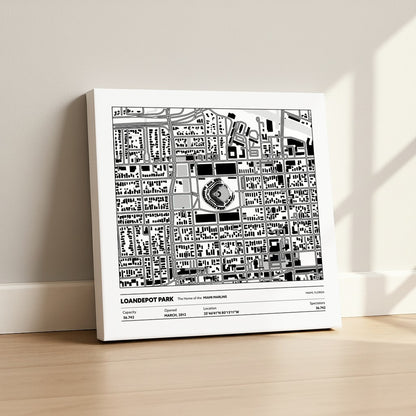 Loandepot Park Stadium - City Map Light