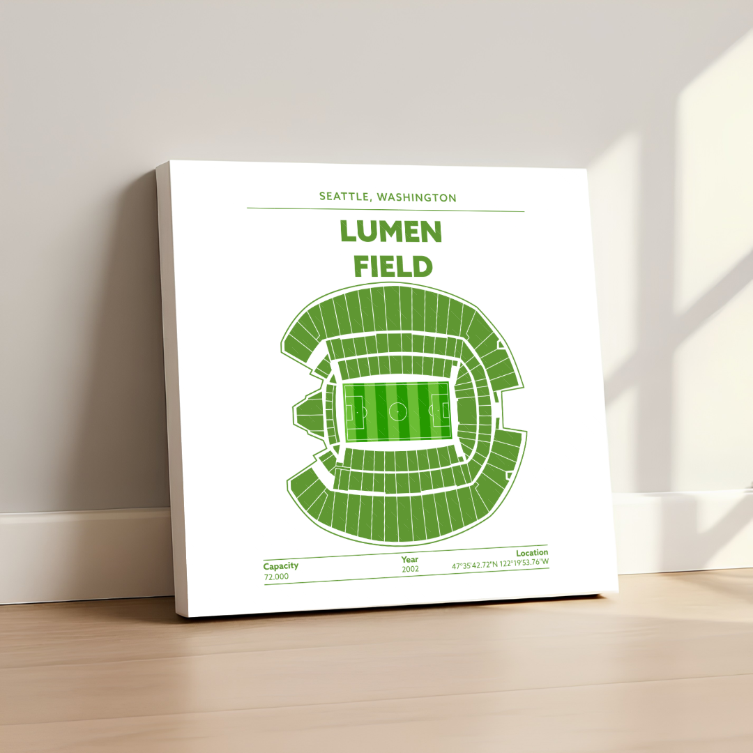 Lumen Field Soccer Stadium - Green Field Light
