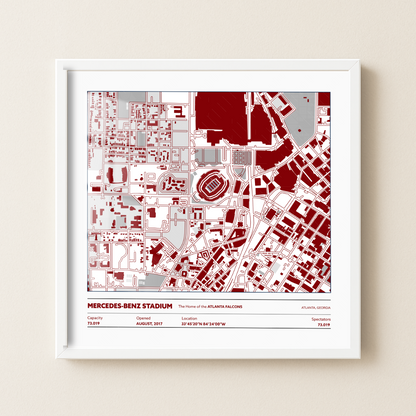 Mercedes Benz Soccer Stadium -City Map Light 1