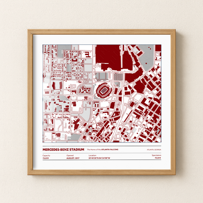 Mercedes Benz Soccer Stadium -City Map Light 1