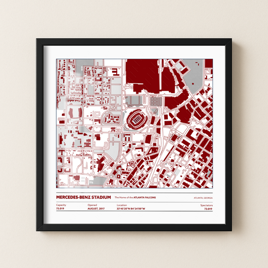 Mercedes Benz Soccer Stadium -City Map Light 1
