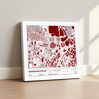 Mercedes Benz Soccer Stadium -City Map Light 1