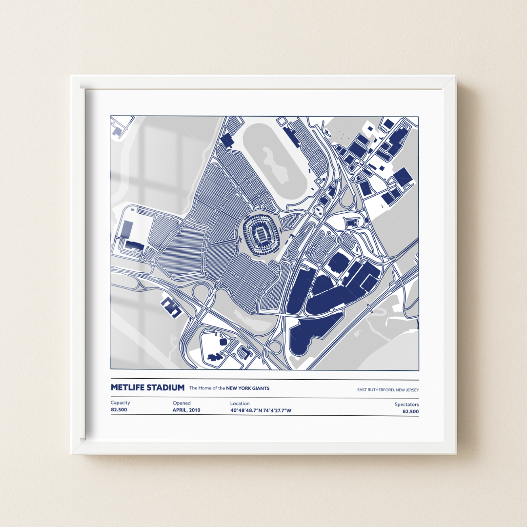 Metlife Soccer Stadium - City Map Light