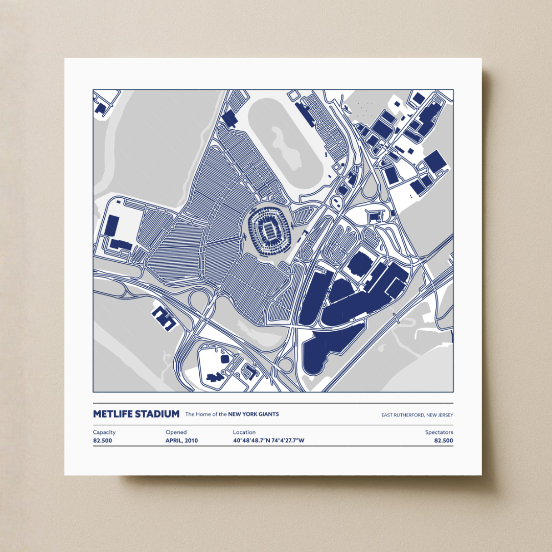 Metlife Soccer Stadium - City Map Light