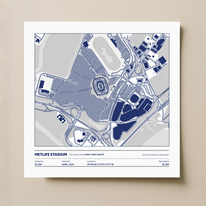 Metlife Soccer Stadium - City Map Light
