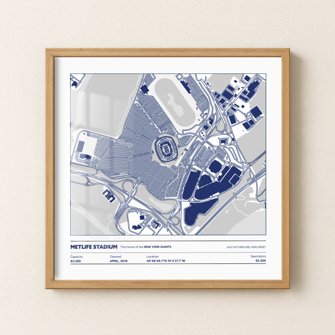 Metlife Soccer Stadium - City Map Light