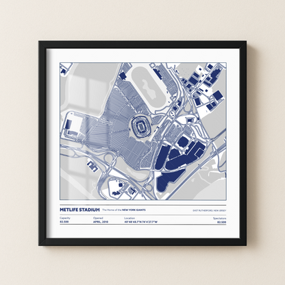 Metlife Soccer Stadium - City Map Light
