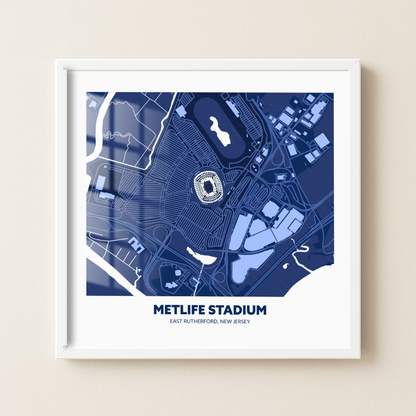 Metlife Soccer Stadium - City Map Dark