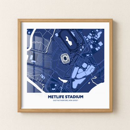Metlife Soccer Stadium - City Map Dark