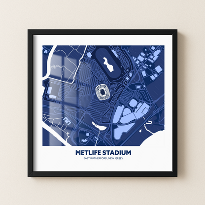 Metlife Soccer Stadium - City Map Dark