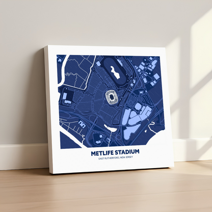 Metlife Soccer Stadium - City Map Dark