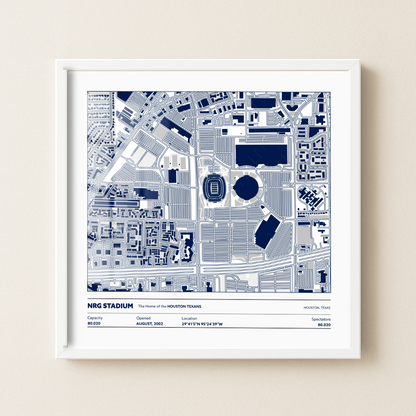 NRG Soccer Stadium - City Map Light