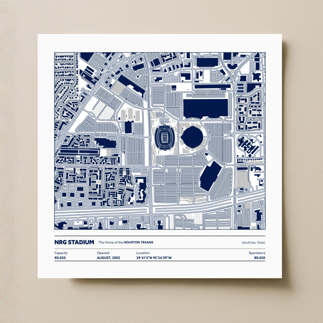 NRG Soccer Stadium - City Map Light