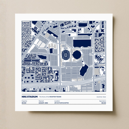 NRG Soccer Stadium - City Map Light
