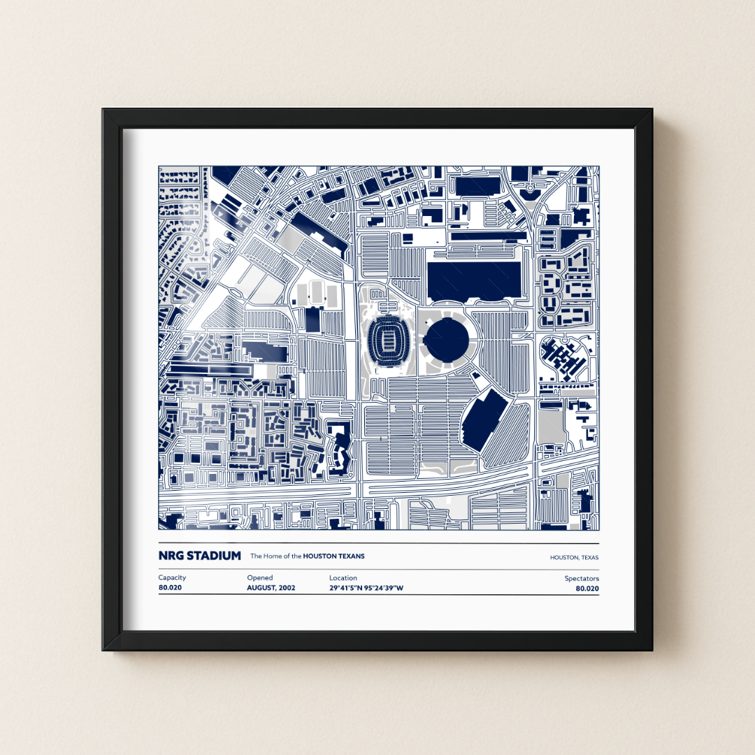NRG Soccer Stadium - City Map Light