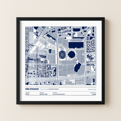 NRG Soccer Stadium - City Map Light