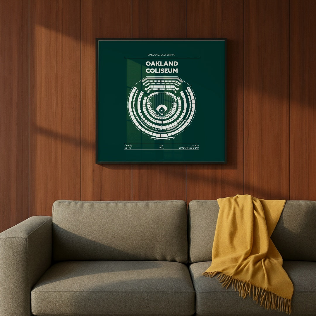 Oakland Coliseum Stadium - Classic Dark