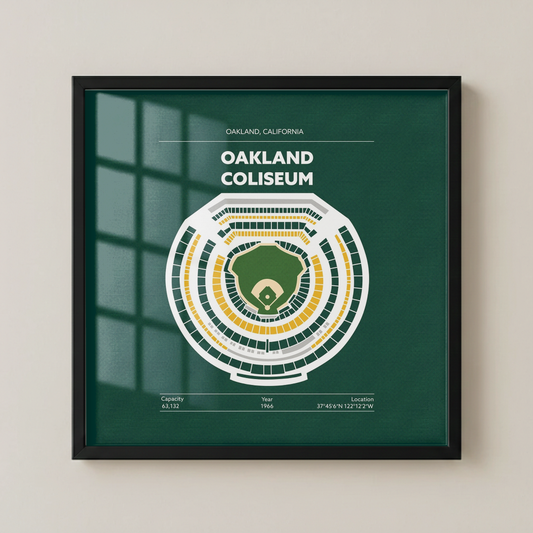Oakland Coliseum Stadium - Green Field Dark