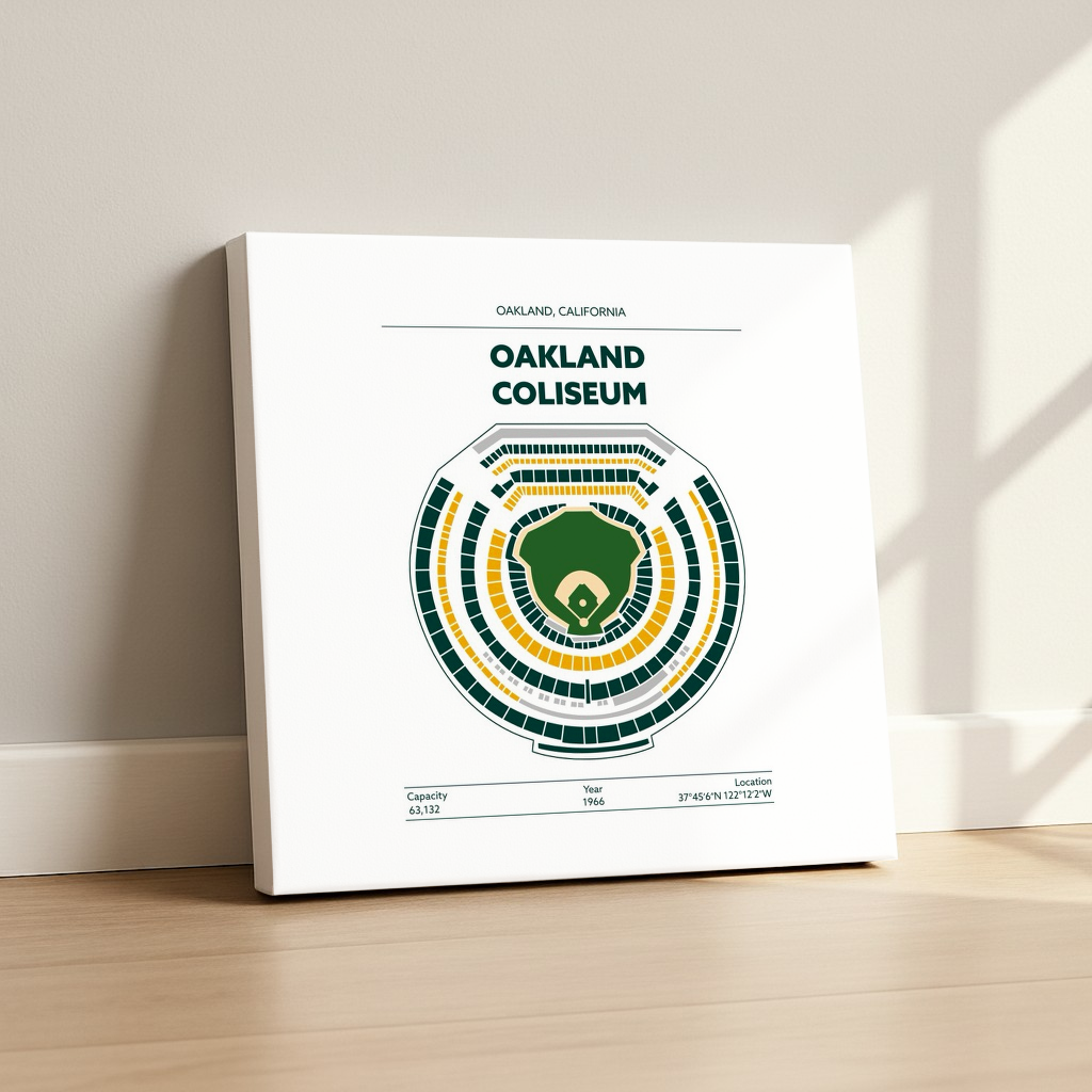 Oakland Coliseum Stadium - Green Field Light