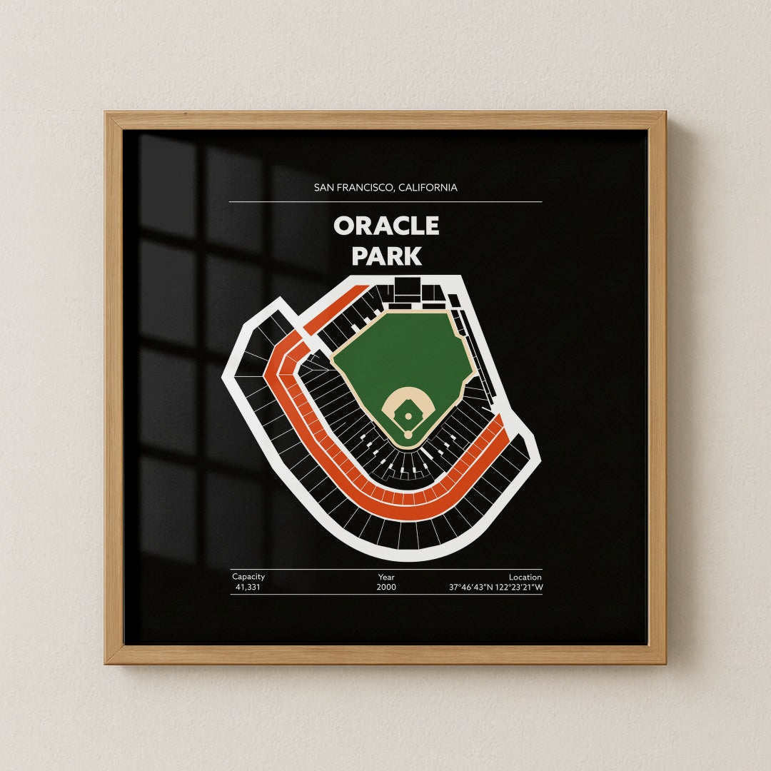 Oracle Park Stadium - Green Field Dark