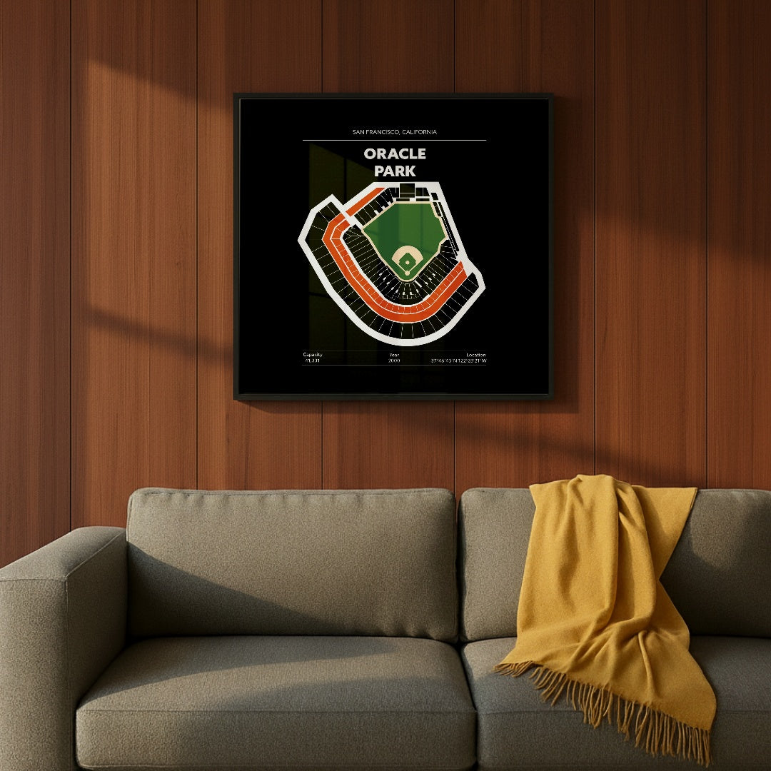 Oracle Park Stadium - Green Field Dark