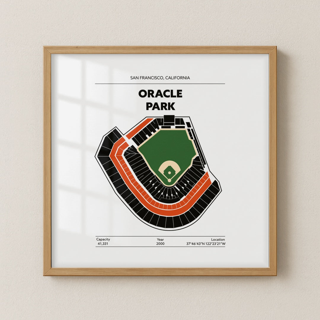 Oracle Park Stadium - Green Field Dark