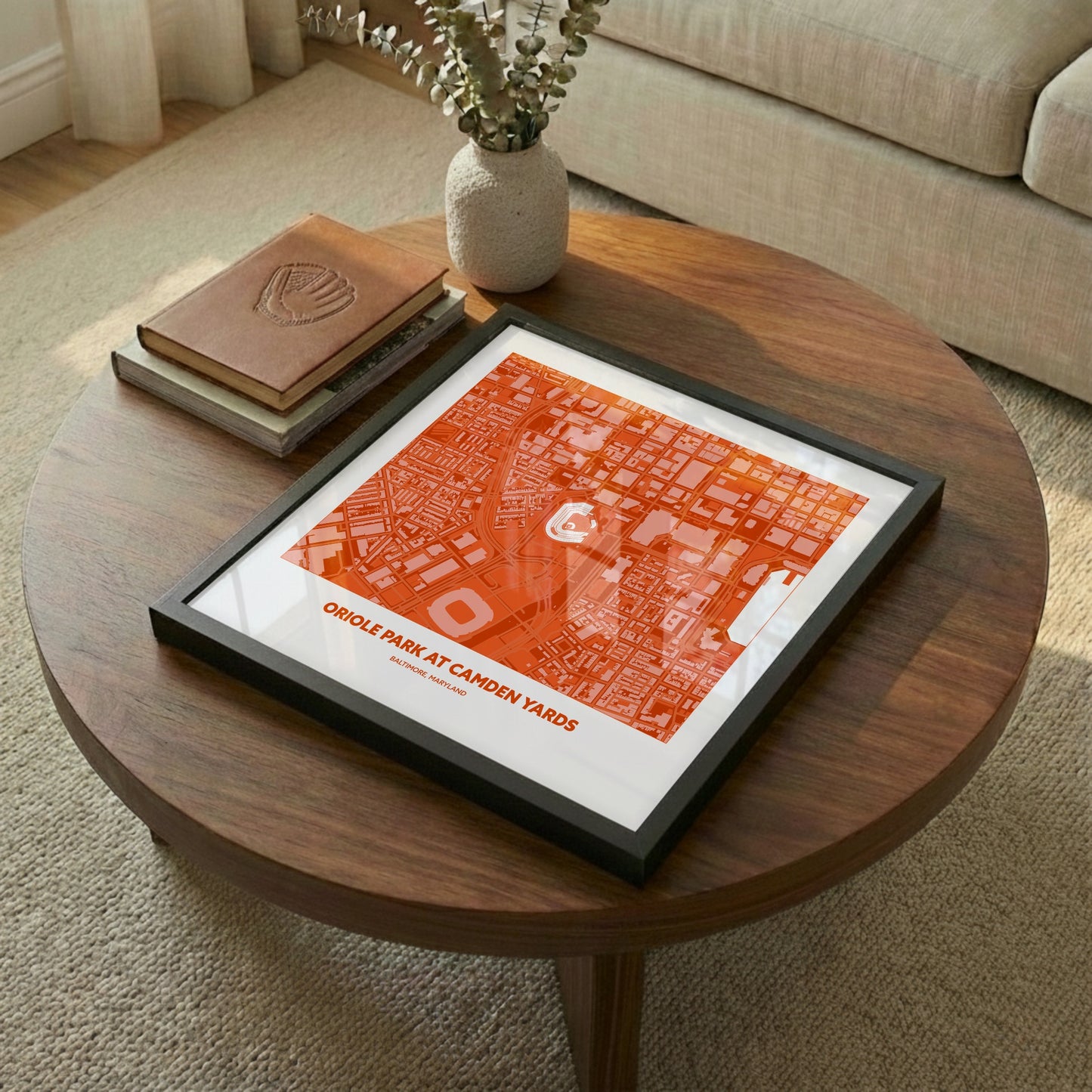 Oriole Park at Camden Yards Stadium - City Map Dark