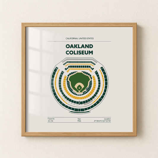 Oakland Coliseum - Signature Minimal