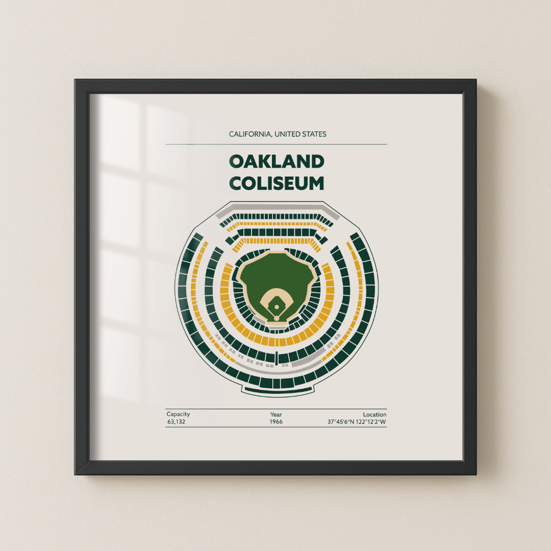 Oakland Coliseum - Signature Minimal