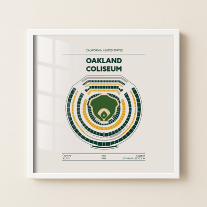Oakland Coliseum - Signature Minimal