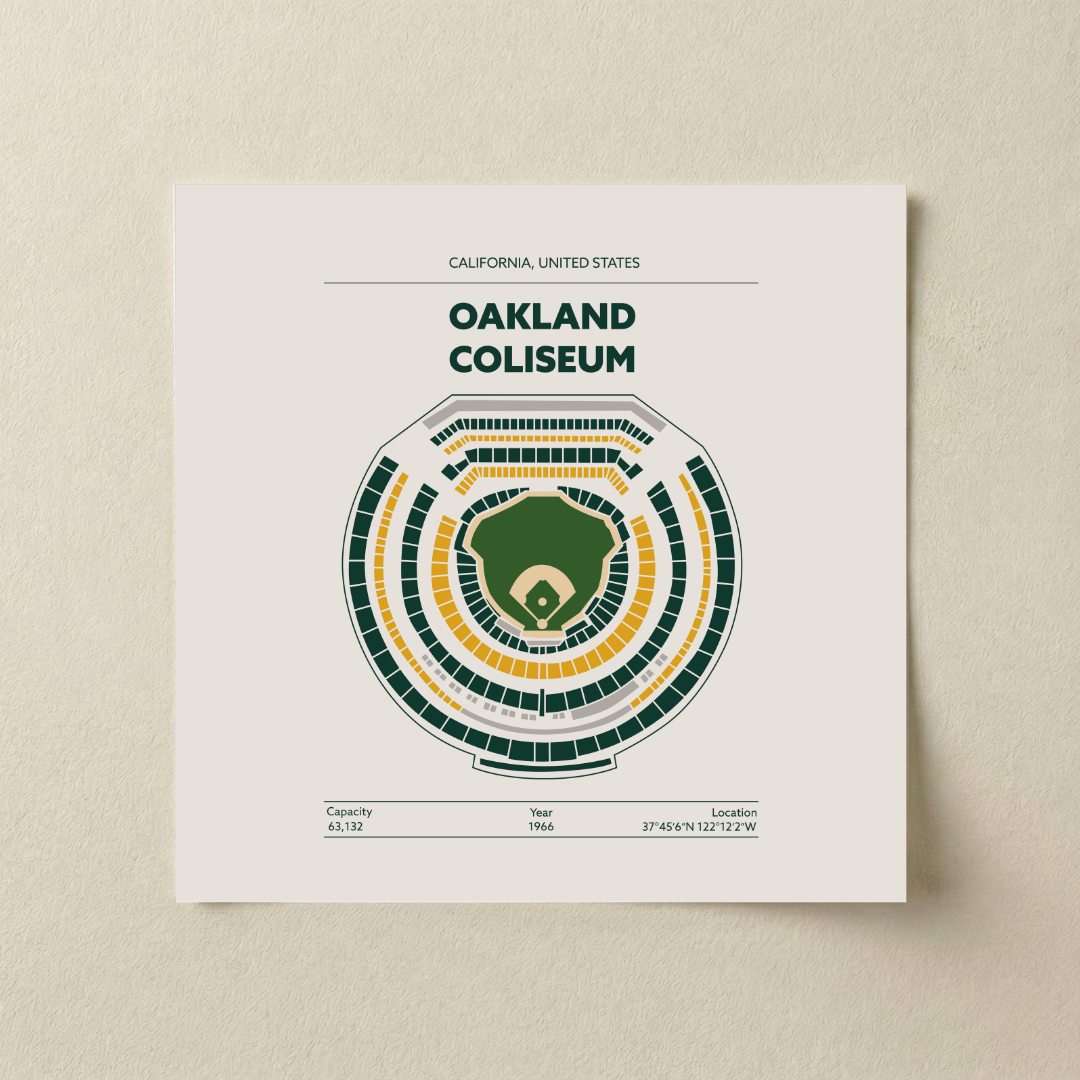 Oakland Coliseum - Signature Minimal