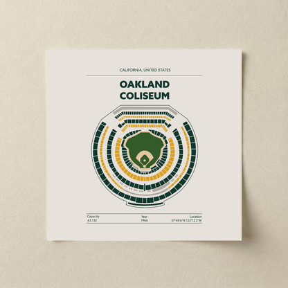 Oakland Coliseum - Signature Minimal