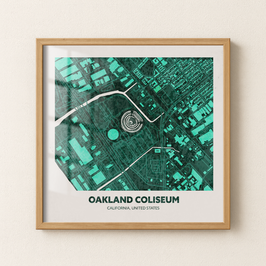 Oakland Coliseum - Aerial Minimal